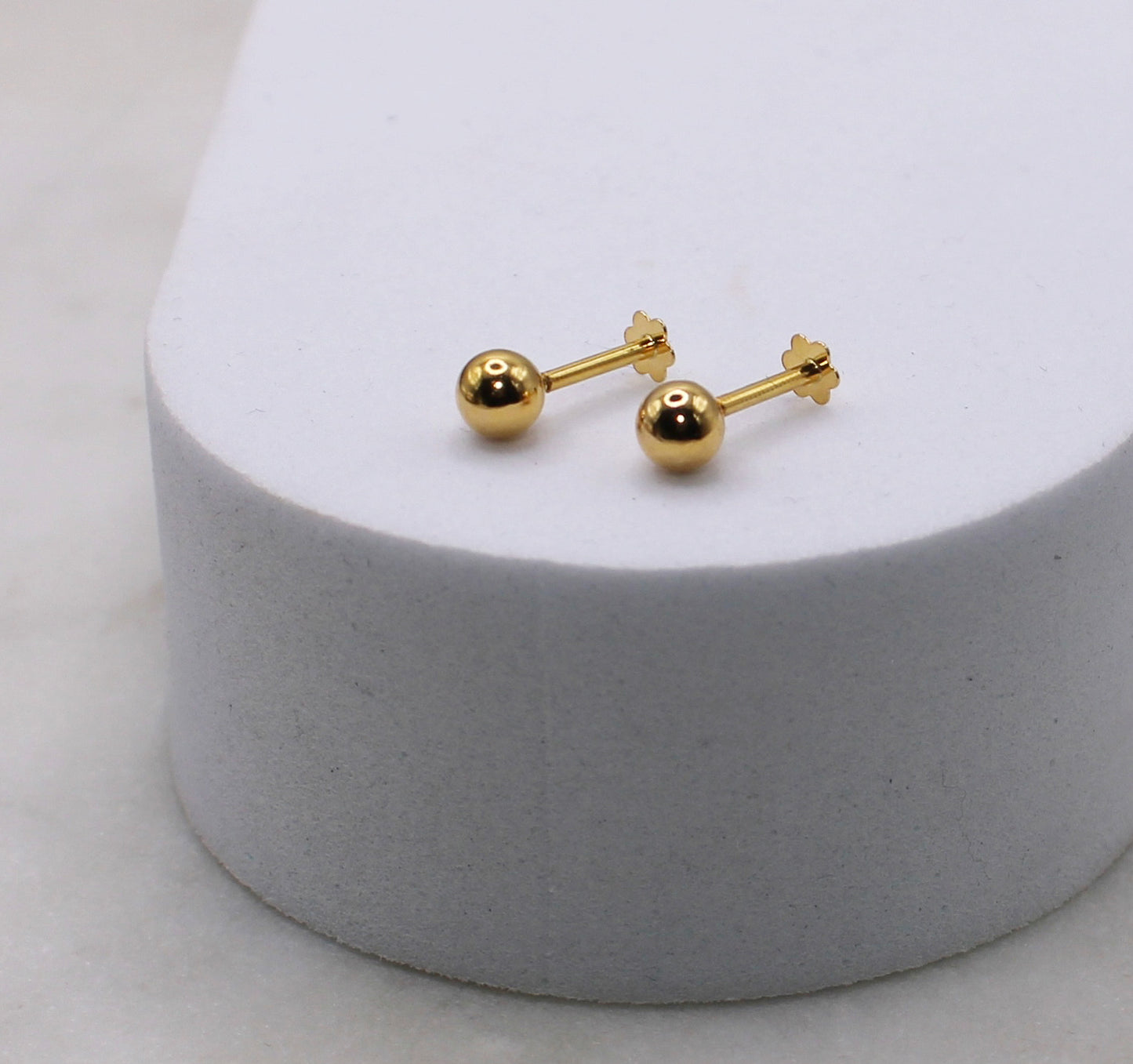 4mm 14carat Ball Studs