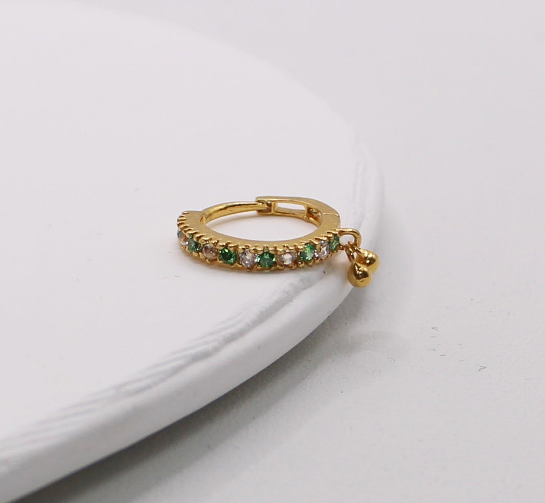 Sparkly Green Hoop