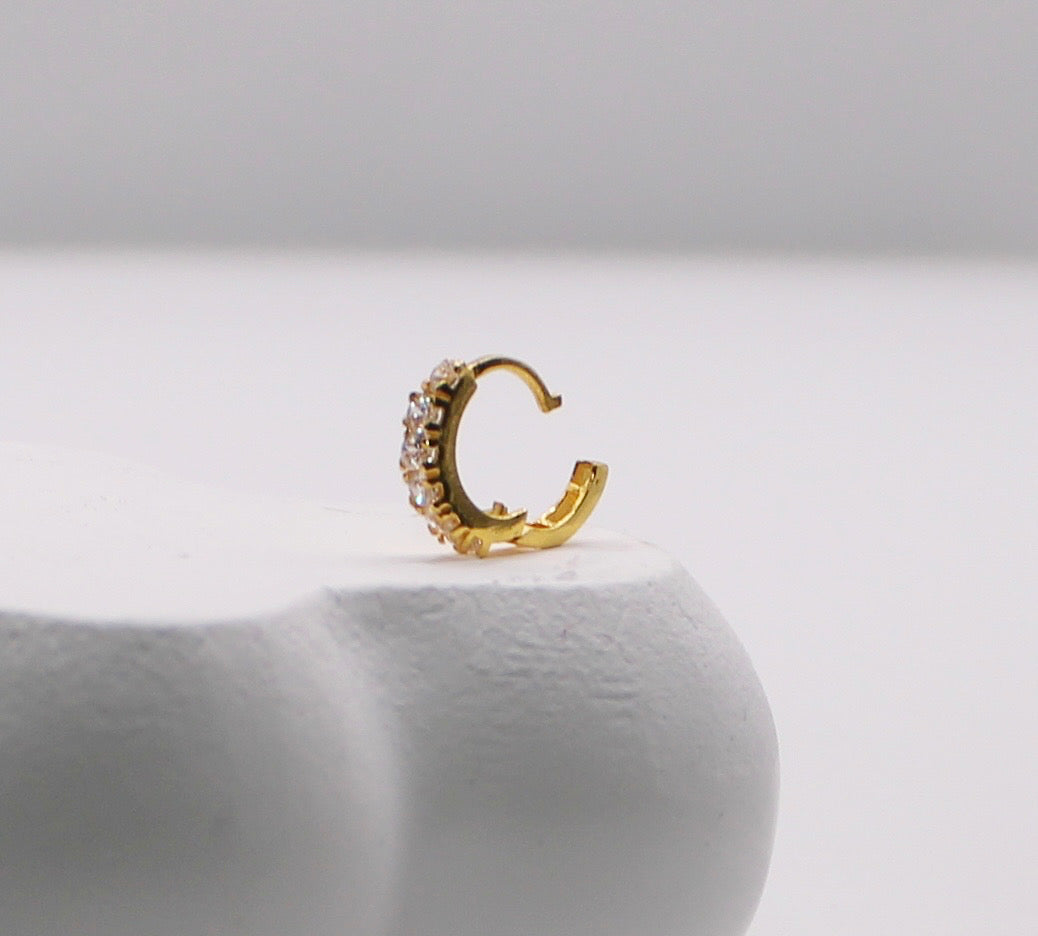Chunky Sparkly Hoop