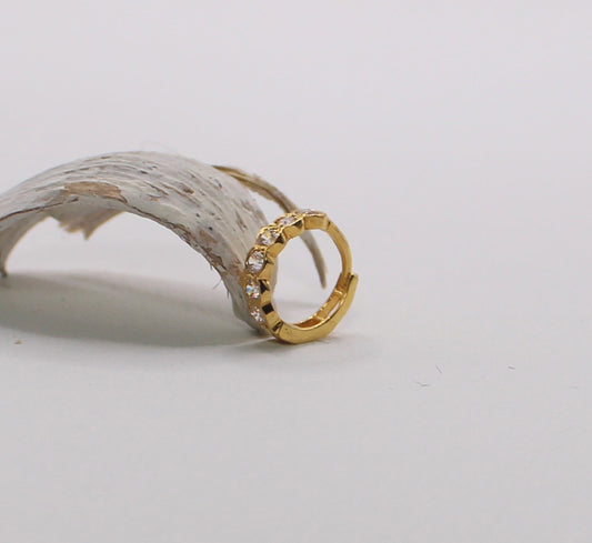 Clear Crinkle-cut Hoop