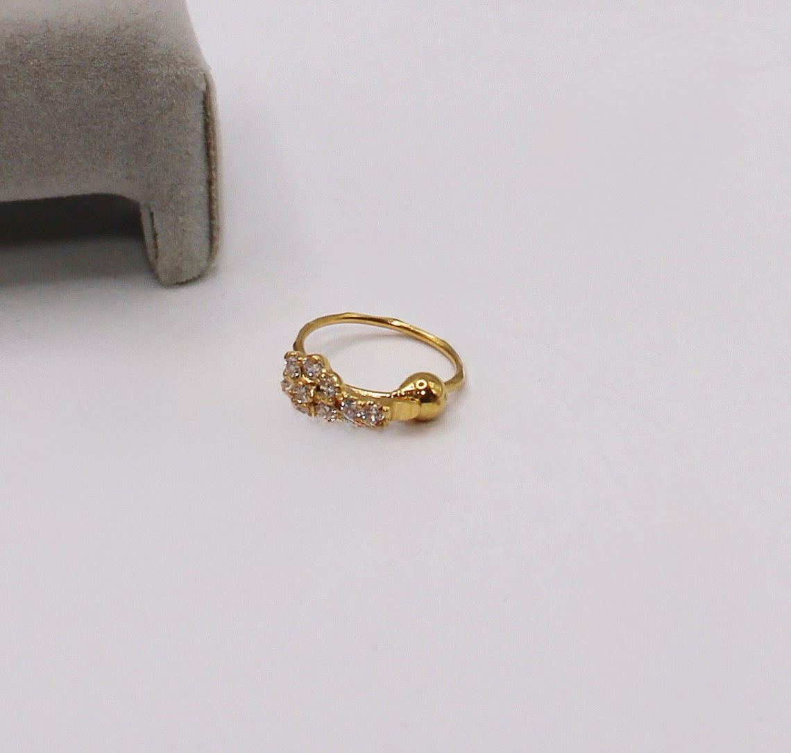 Sparkly Flowery Hoop