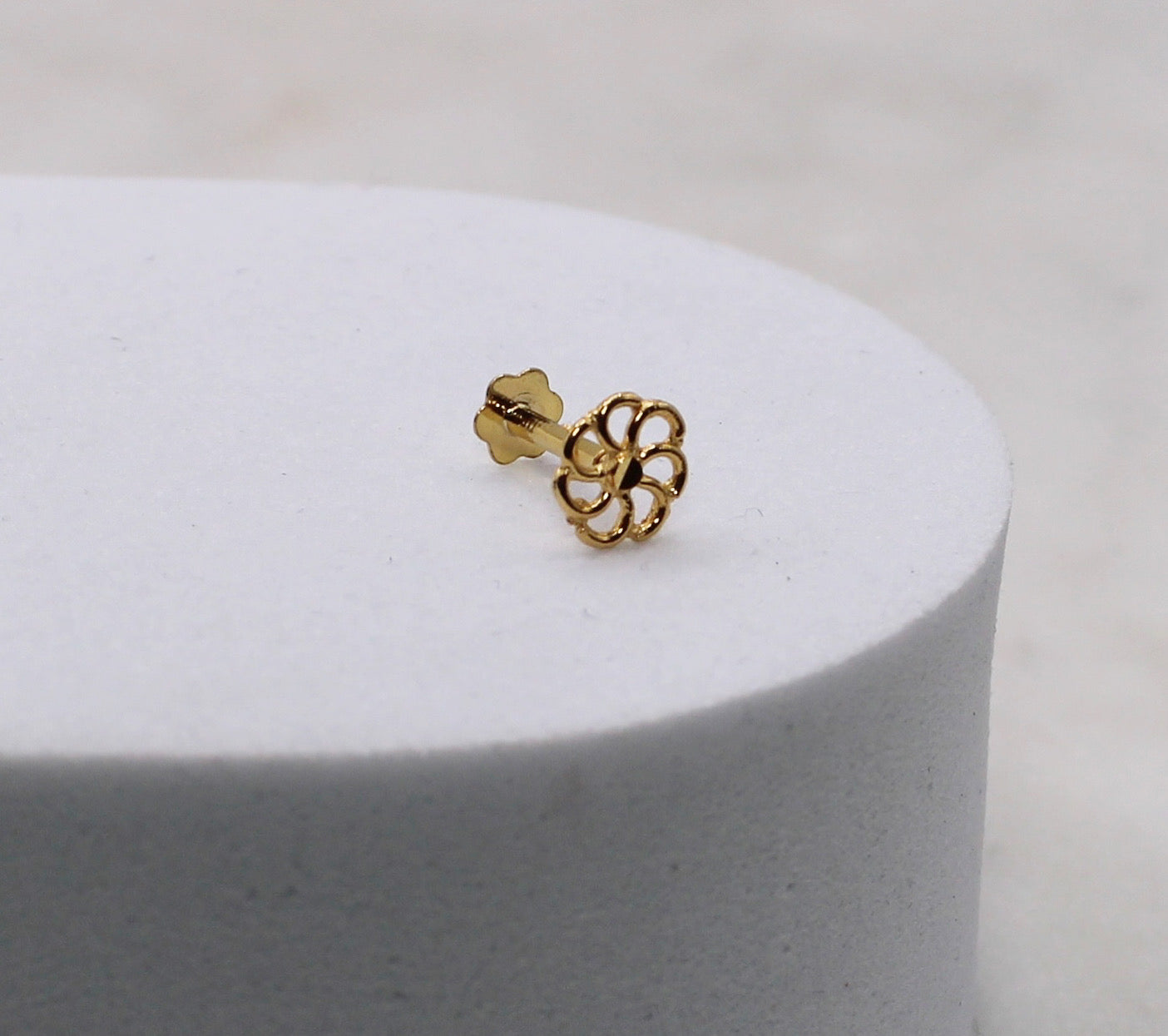 Filigree Flower Stud