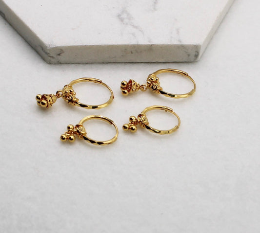 Dangly Hoop Earrings | 22carat