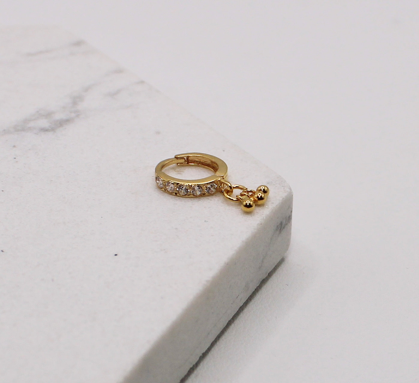 Clean Finish Dangly Hoop | 6.3mm