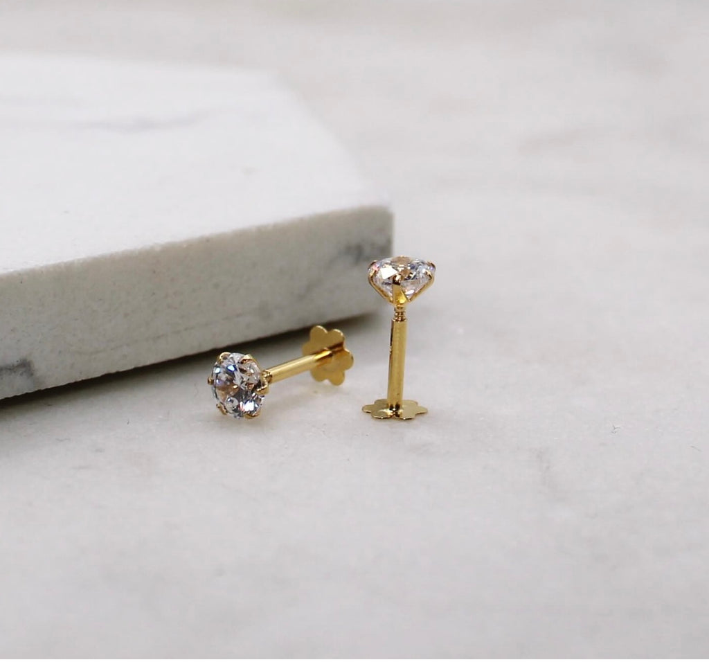 Cubic Zirconia Studs