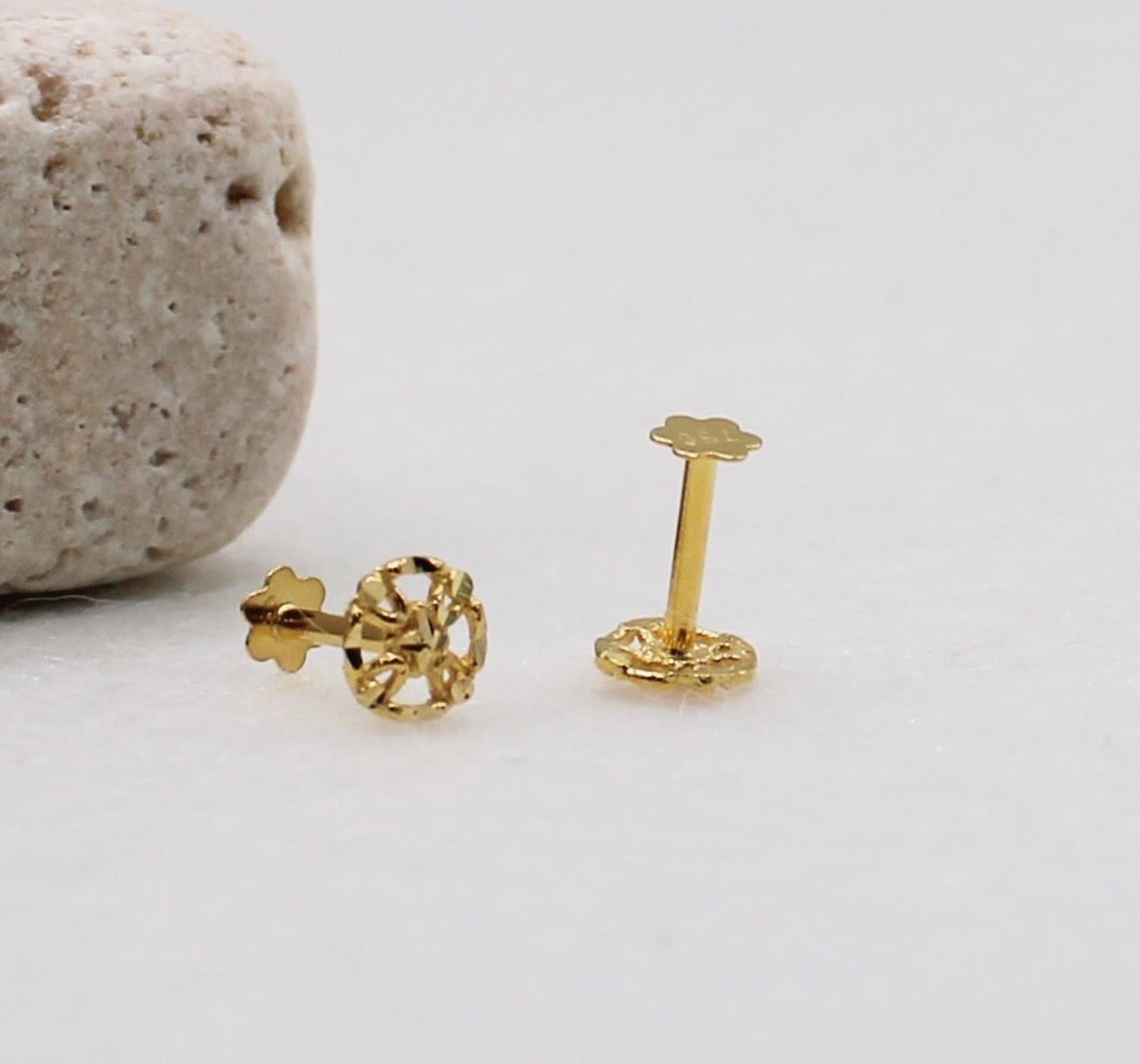 Small Golden Bloom Studs | 18carat