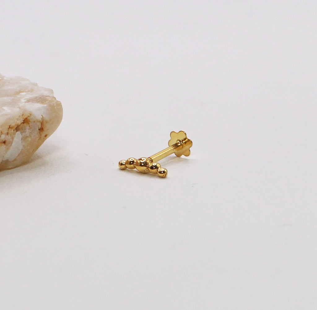 6.5mm Mini Croissant Stud