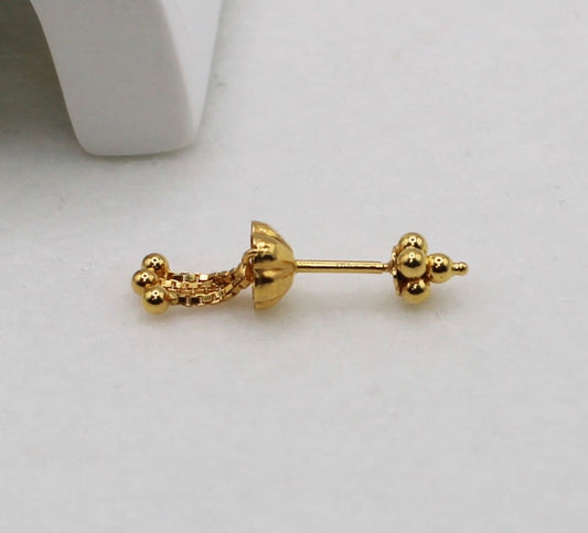 Chain Detail Vertical Helix Stud
