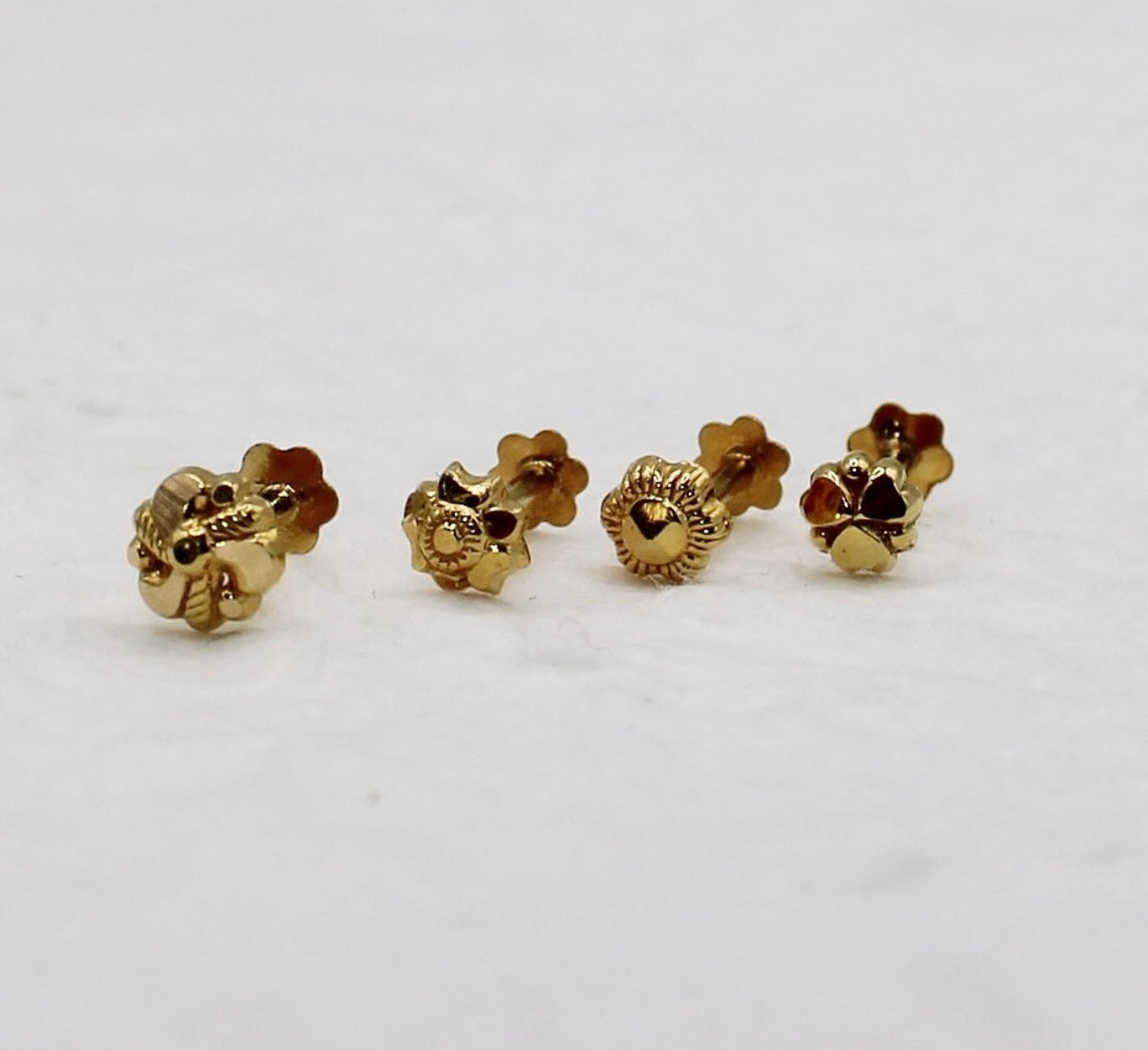 Plain Hollow Stud | 14carat