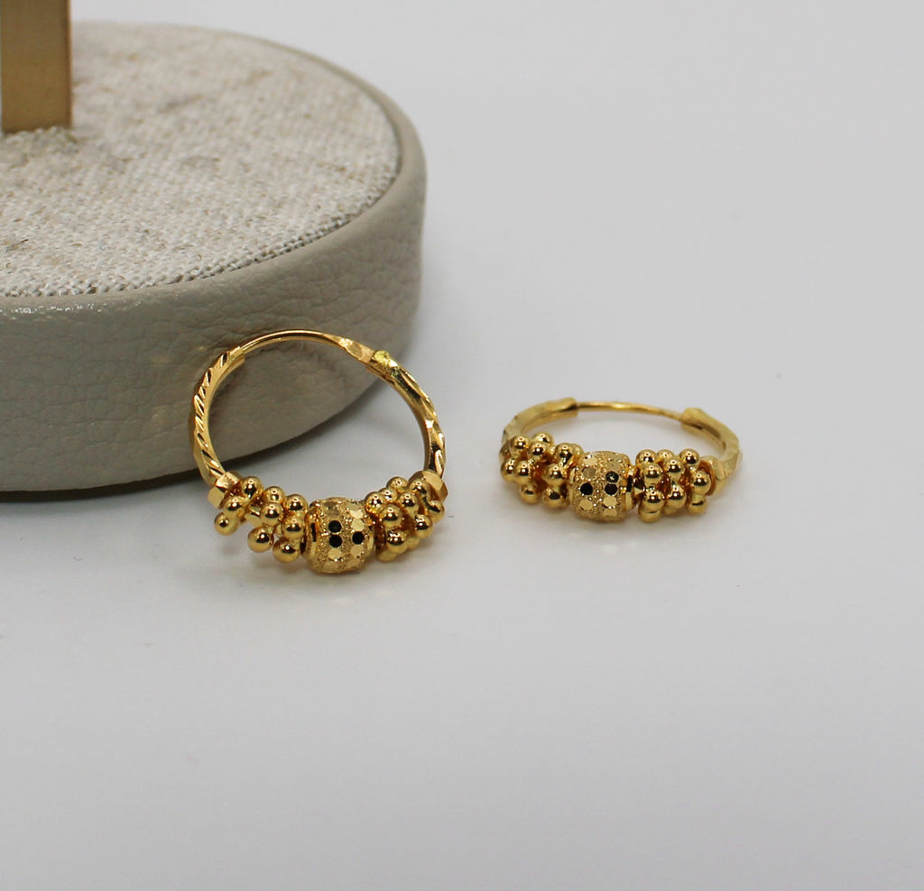 Detailed Hoop Earrings | 22carat