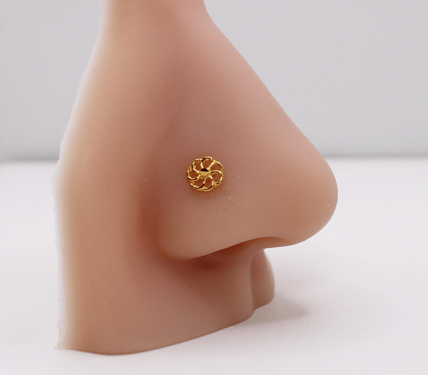 Filigree Flower Stud