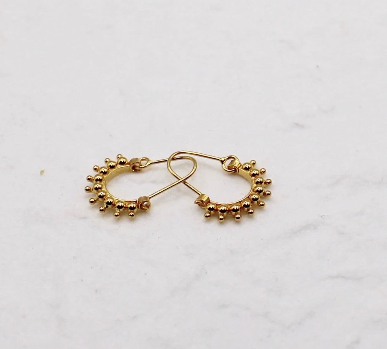 Mini Sunburst Hoops