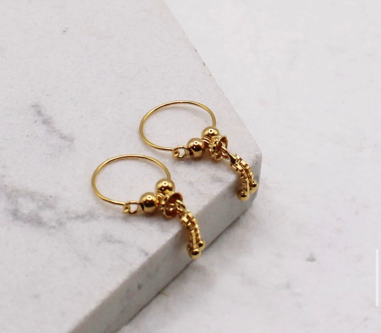 Anaya Chain Hoops | 9mm