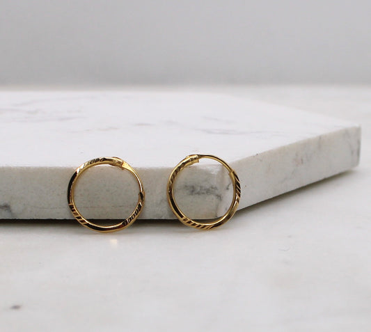 Plain 18carat Hoops