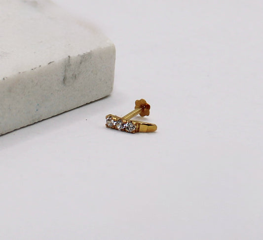 3-stone Long Stud