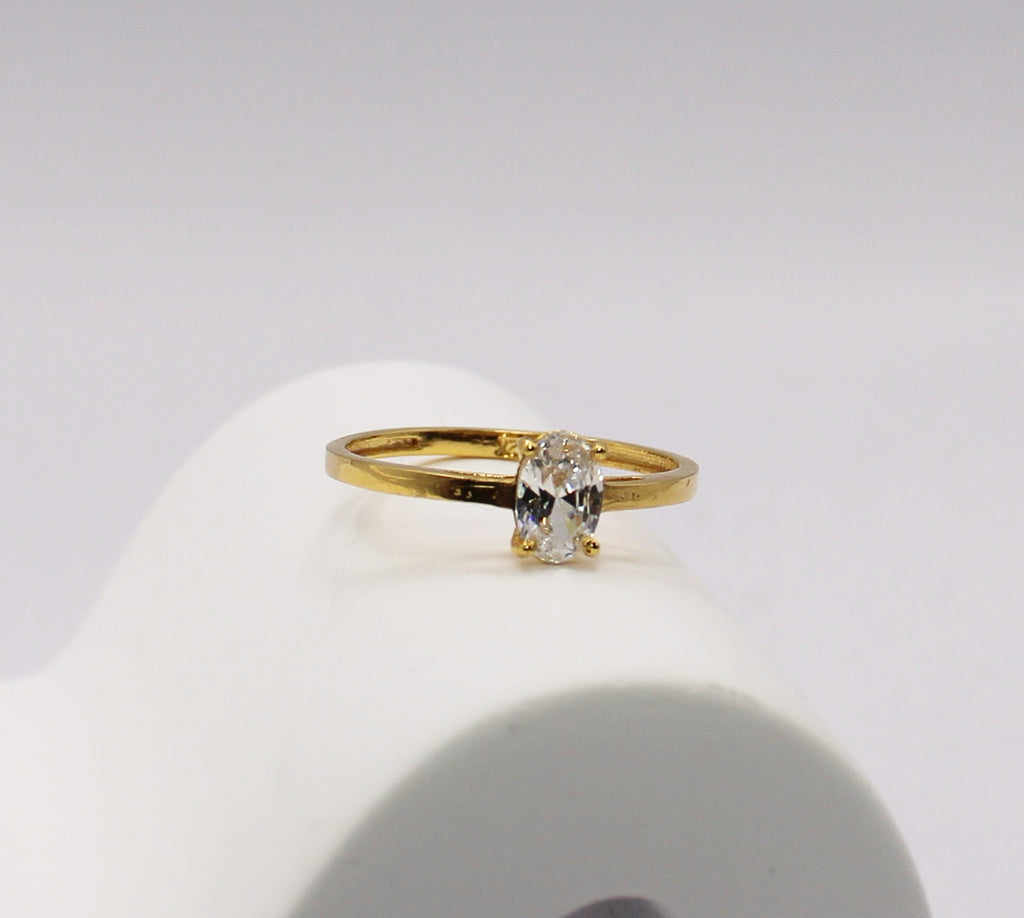 Oval Cubic Zirconia Ring | 22carat