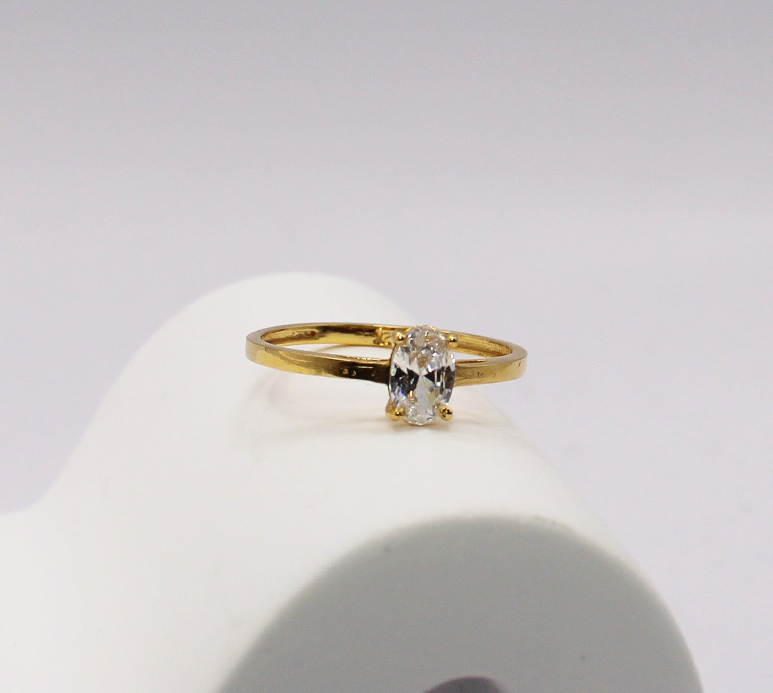 Oval Cubic Zirconia Ring | 22carat