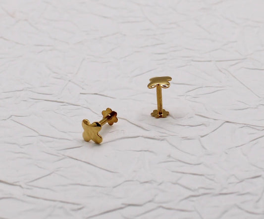 Simple Clover Studs | 4.5mm