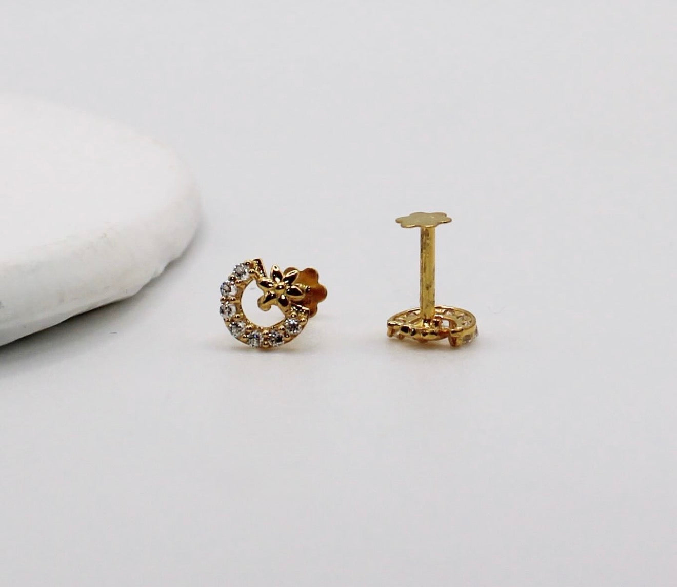 Moon & Star Studs | 6mm