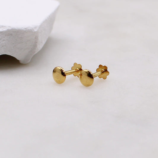 Round Gold Studs