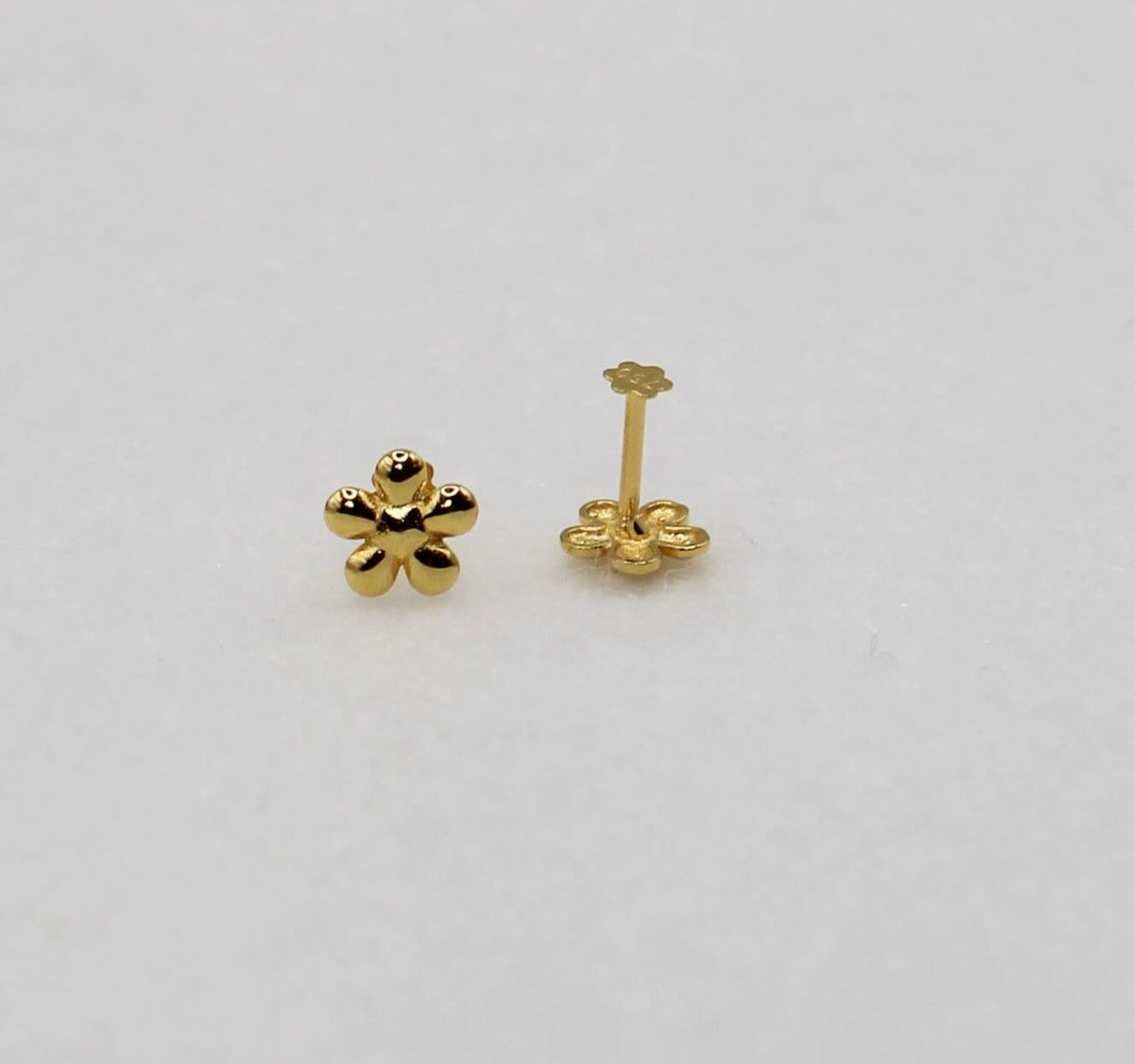 Gold Flower Studs