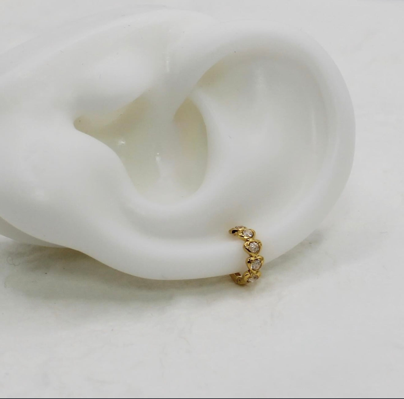 Stacked Heart Hoop