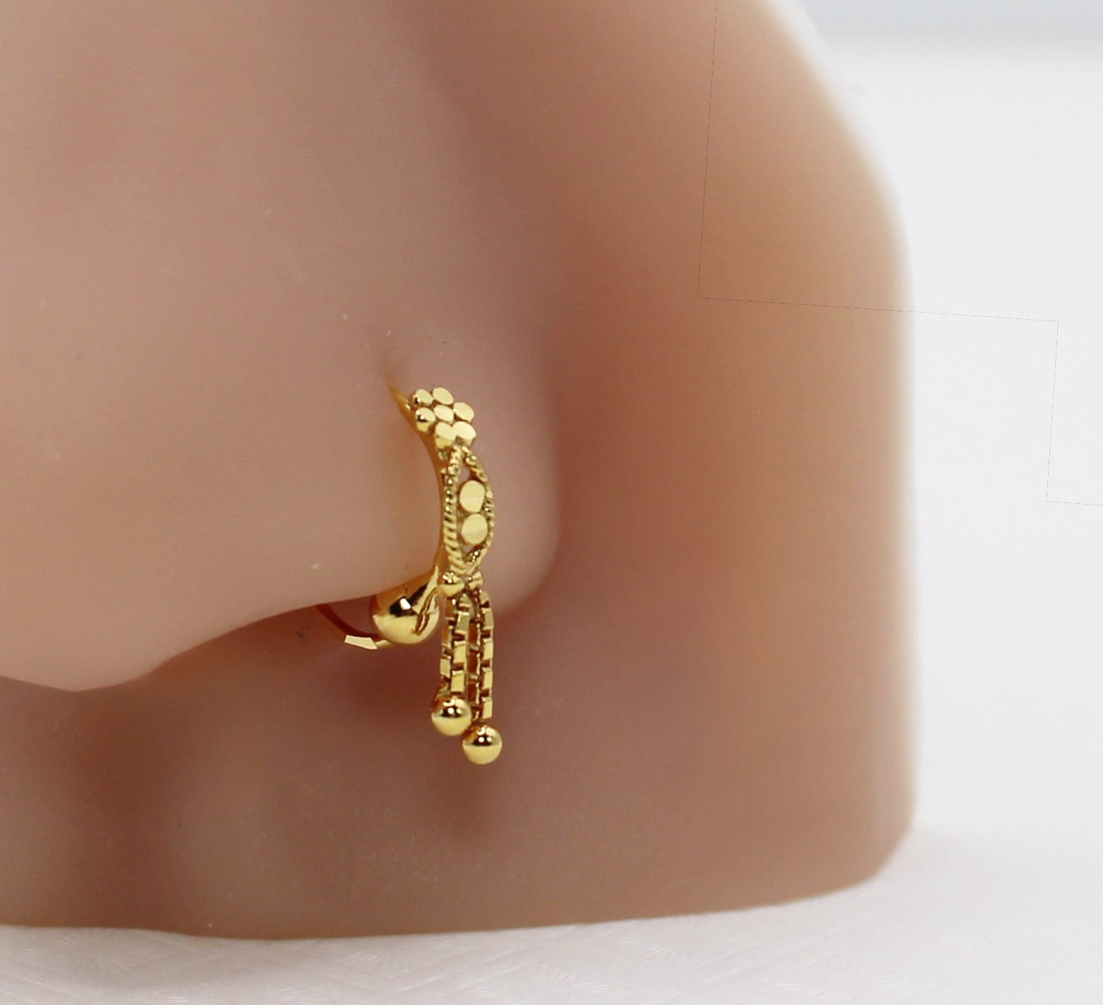 Detailed Chain-dangle Hoop