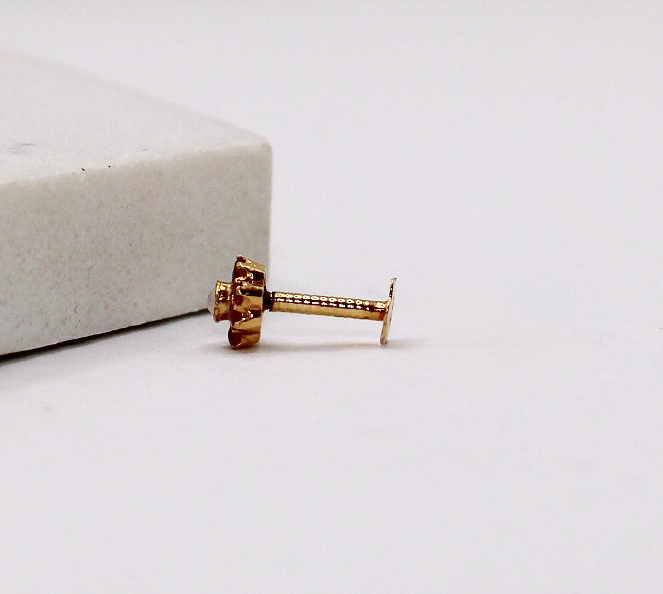 Pink Stud With Pearl