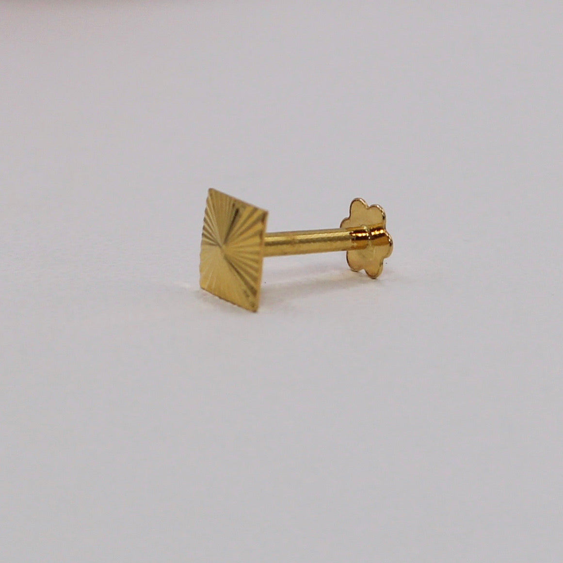 Gold Square Studs