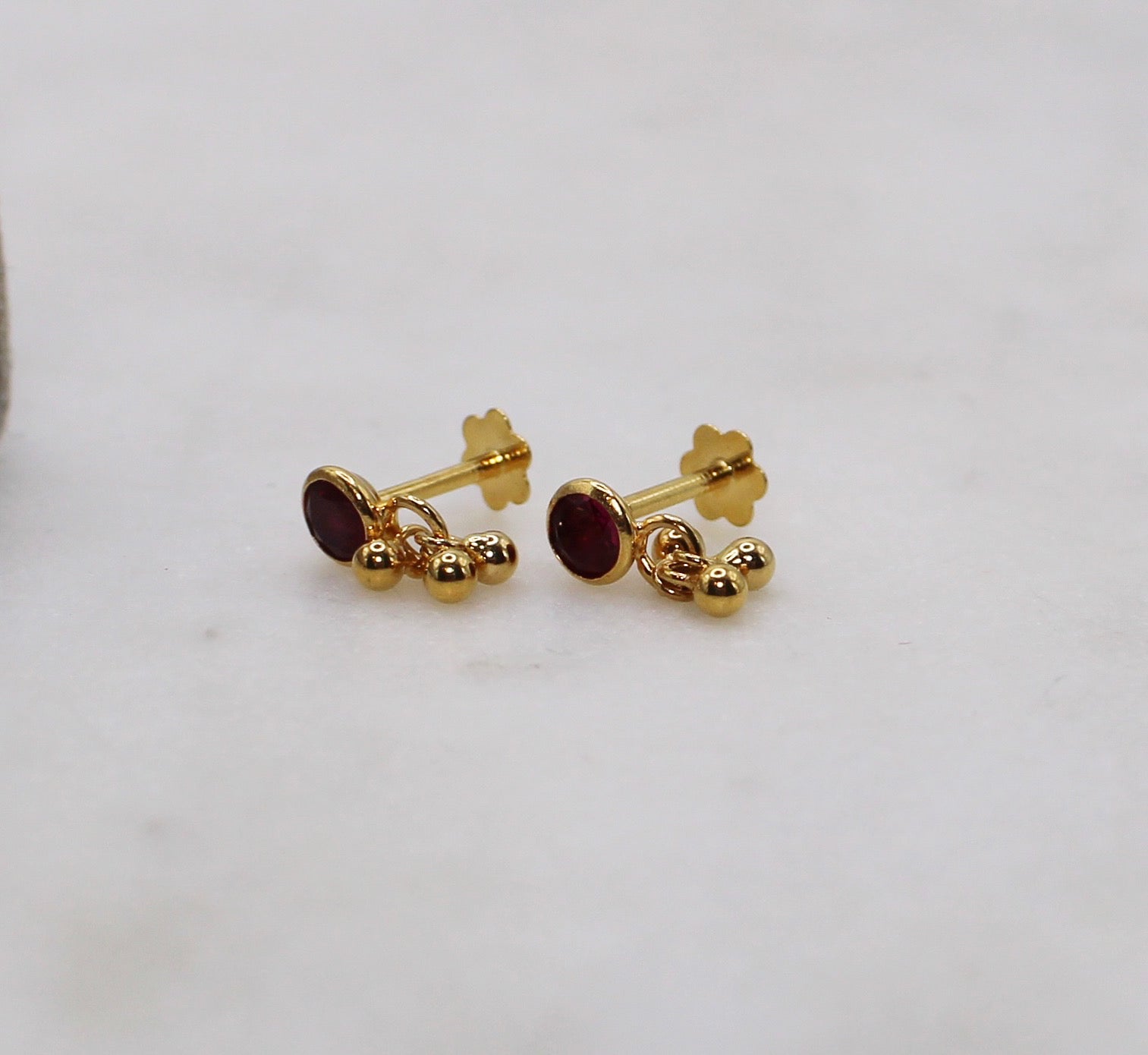 Deep Pink Studs