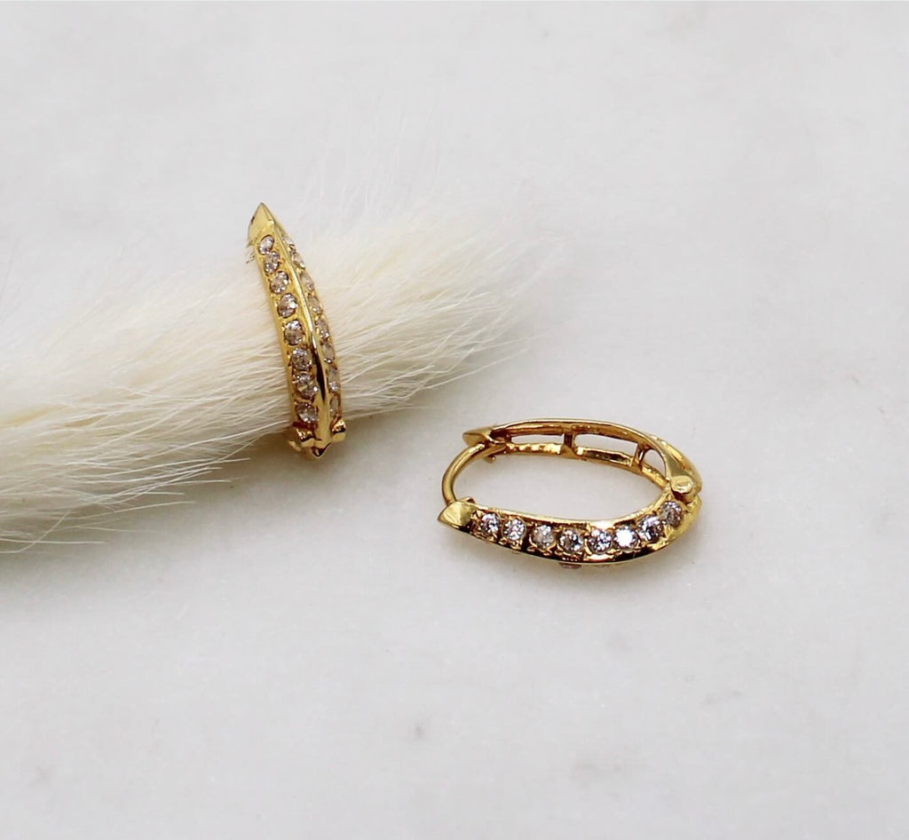 U-shape Sparkle Hoops