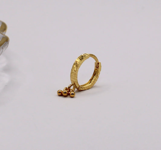 All Gold Dangly Hoop | 8mm