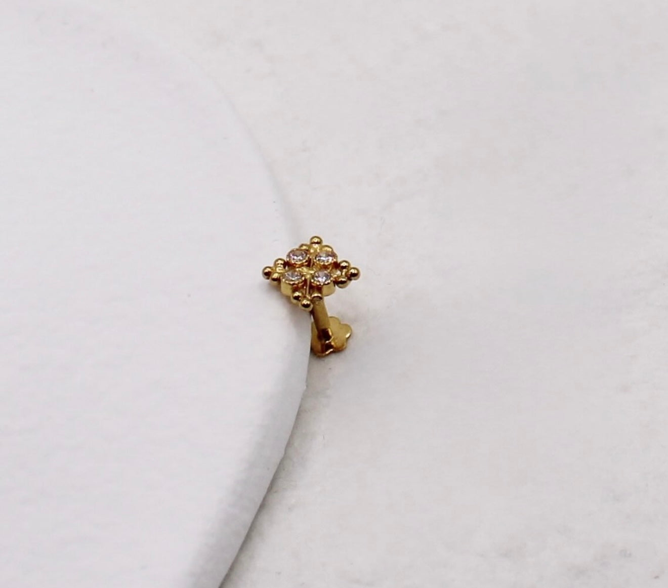Sparkly Square Stud