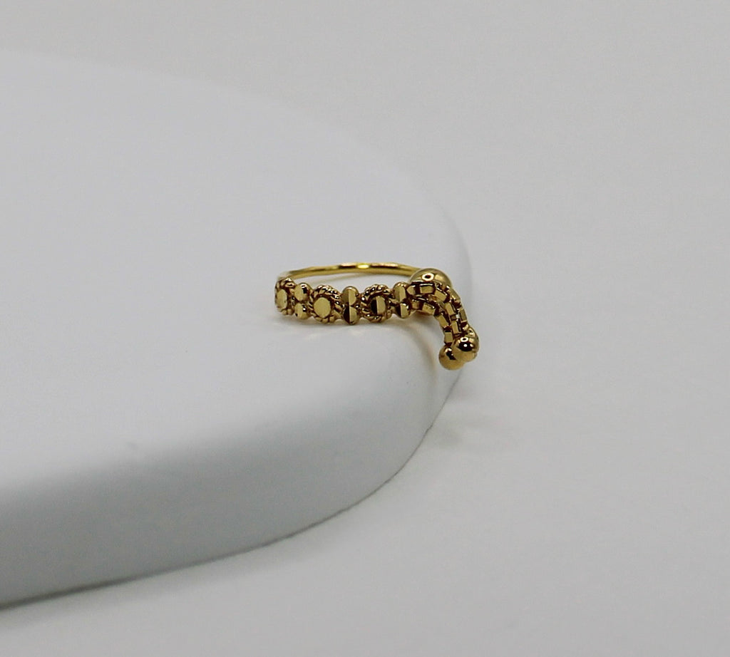 Detailed 2-Chain Hoop