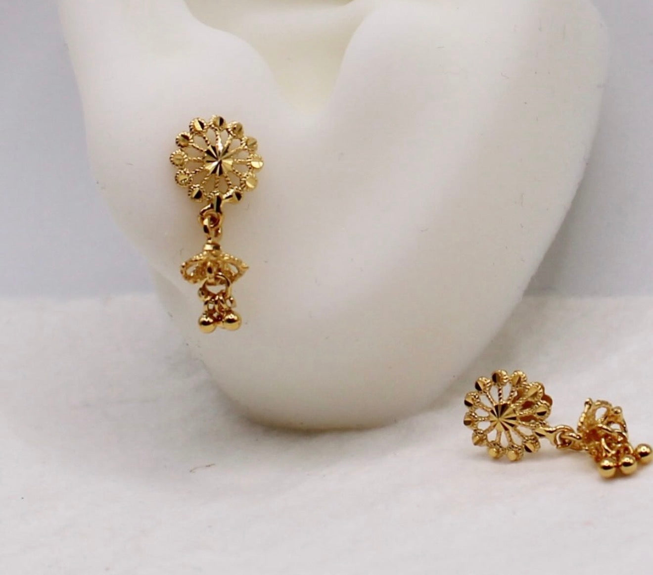 Super-mini Flat Stud Jhumkas