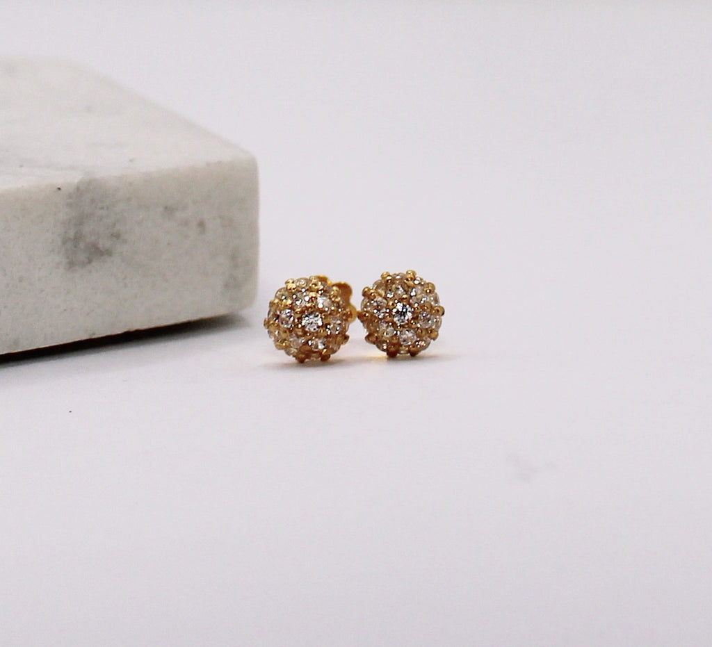 Sparkly Mini Dome Studs