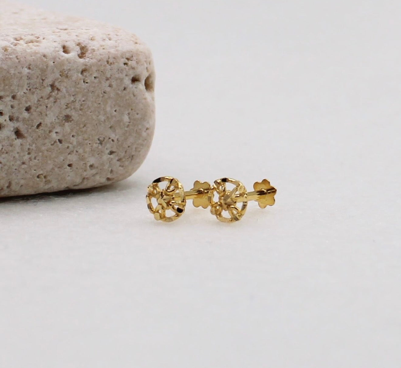 Small Golden Bloom Studs | 18carat