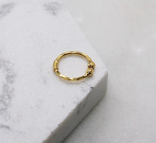 2 Bead Hoop (9mm)