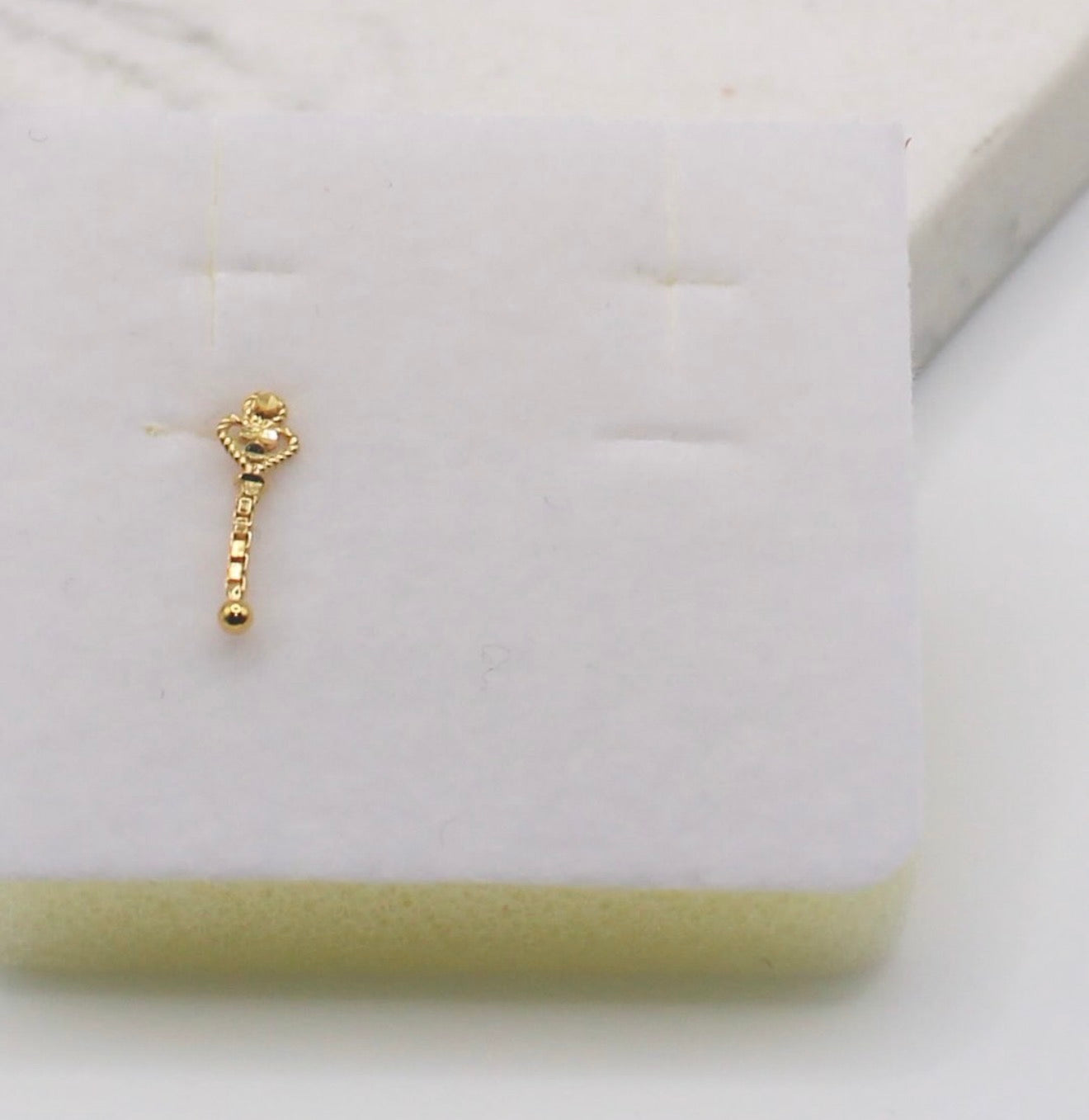 Dainty Chain Stud | 14carat