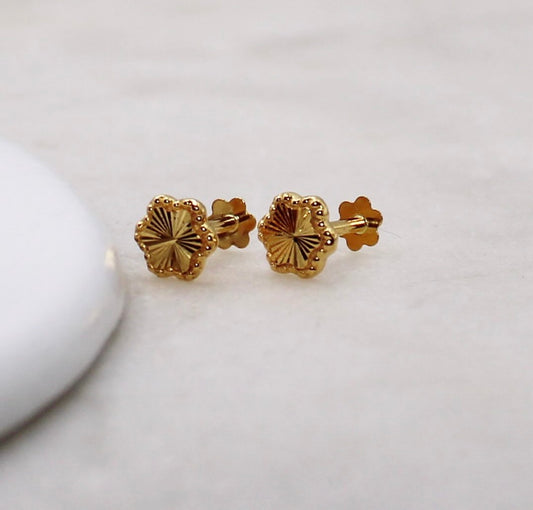 Dotted Flower Stud