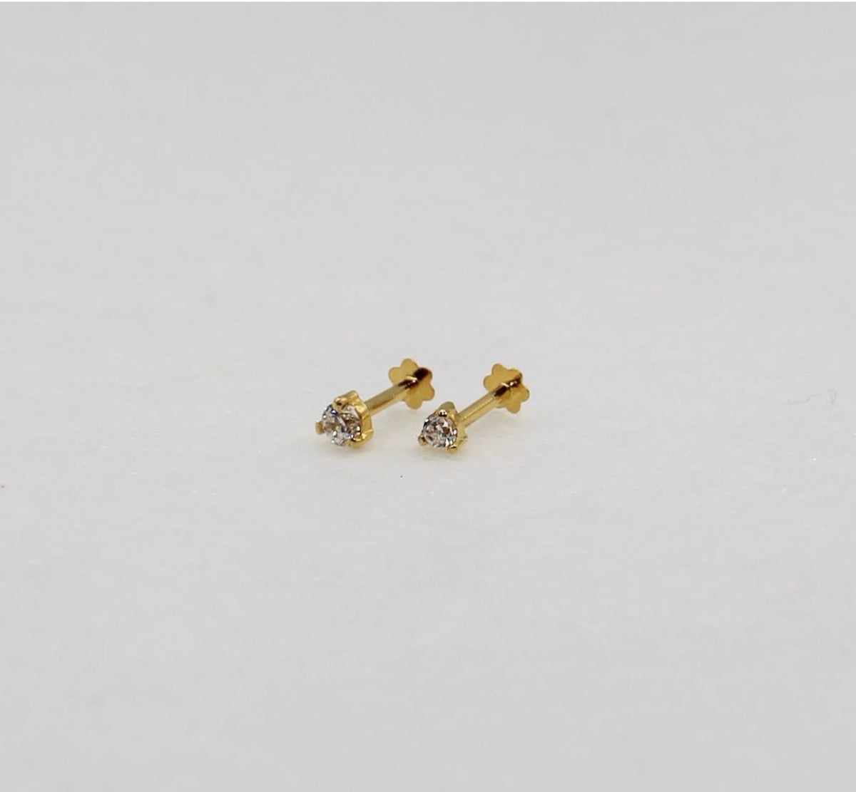 Triangular Diamanté Studs | 18carat