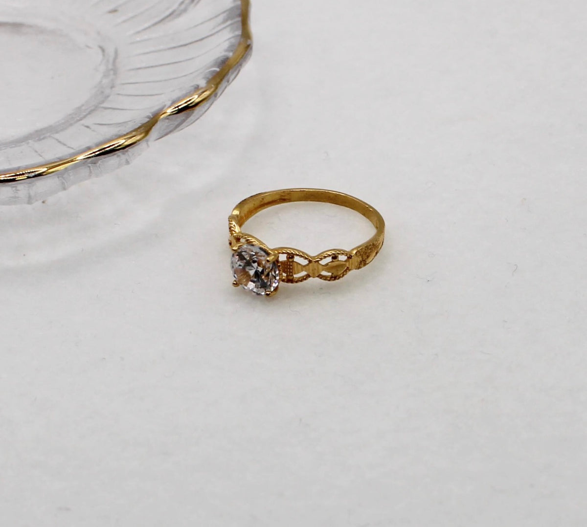 Chunky Cubic Zirconia Ring | Size P 1/2