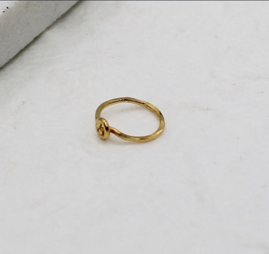 Diamond-cut Minimal Hoop | 7mm