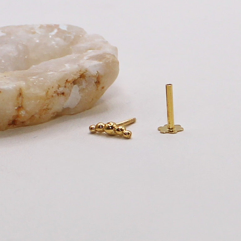 6.5mm Mini Croissant Stud