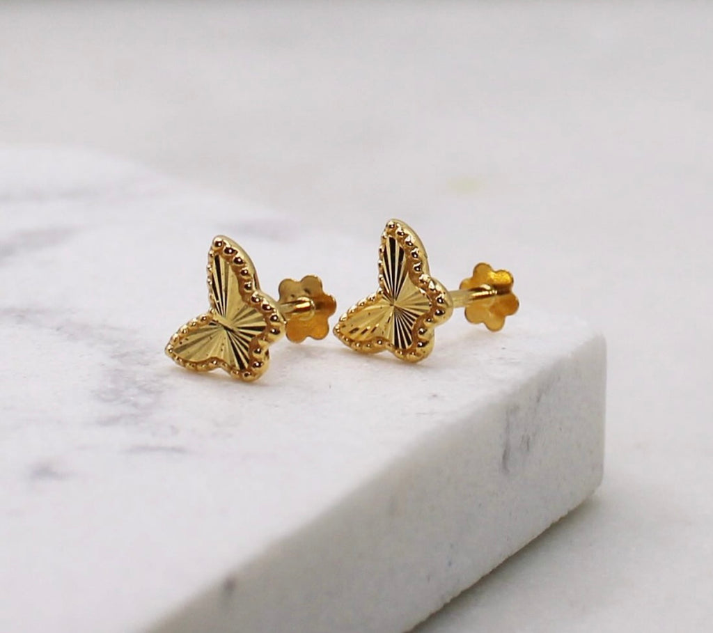 Mini Dotted Butterfly Studs