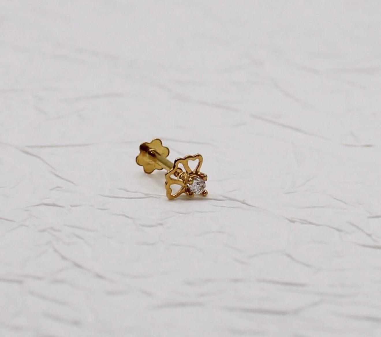 3-heart Tiny Stud | single piece