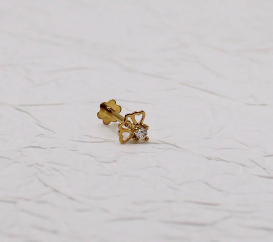 3-heart Tiny Stud | single piece