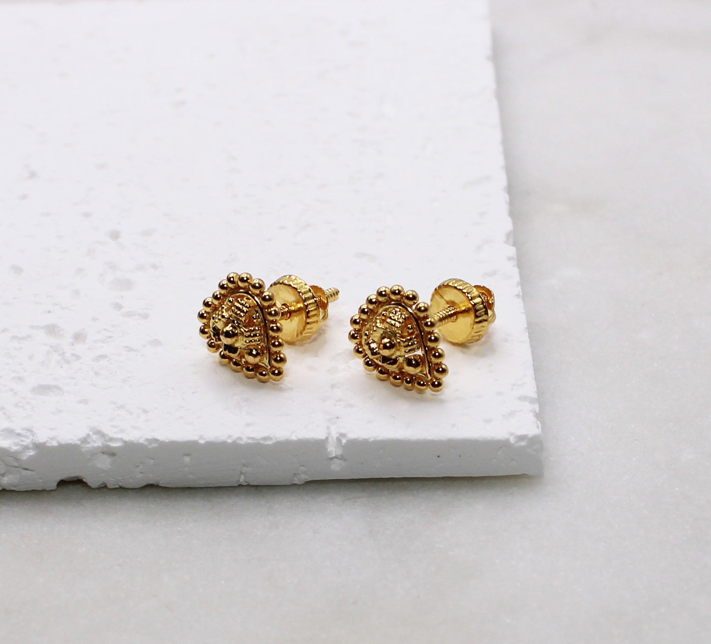 22carat Heart Studs