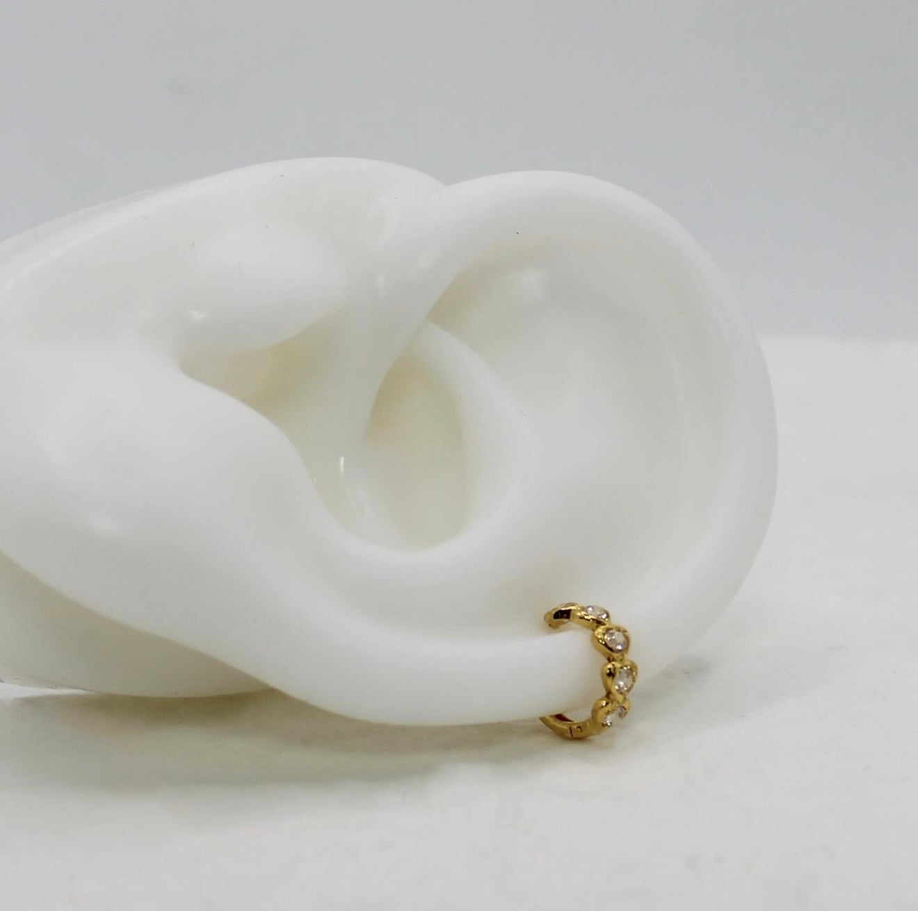 Stacked Heart Hoop