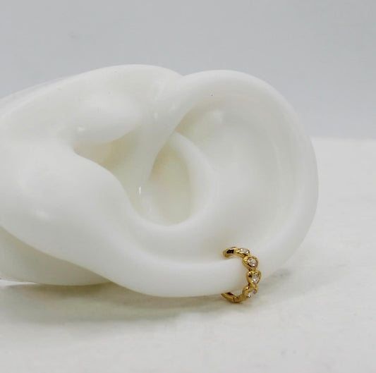 Stacked Heart Hoop